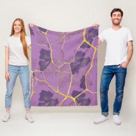 Japanisch Kintsugi. Fleecedecke