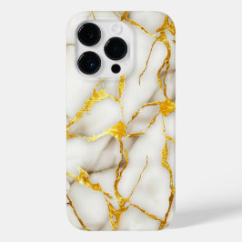 Japanisch Kintsugi White Gold Case-Mate iPhone 14 Pro Hülle