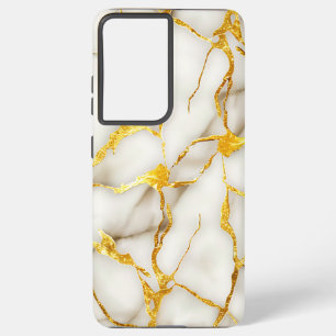Japanisch Kintsugi White Gold Samsung Galaxy Hülle