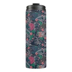 Japanisch Koi & Chrysanthema Thermosbecher