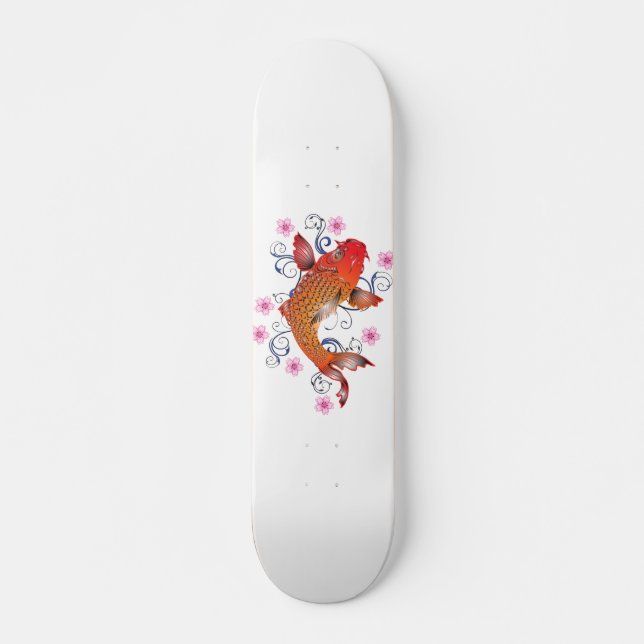 Japanisch Koi Fish Skateboard (Vorne)