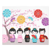 Japanisch Kokeshi Dolls