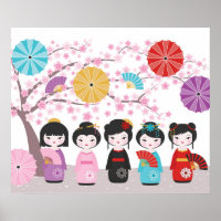 Japanisch Kokeshi Dolls
