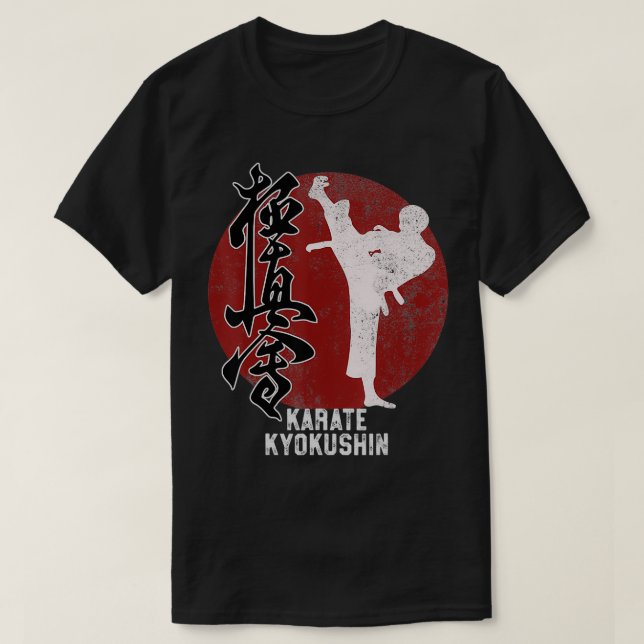 Japanisch Kyokushin Karate Martial Art Geschenk T-Shirt (Design vorne)