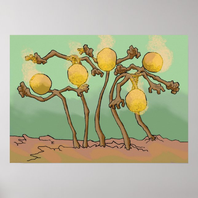 Japanisch-Laternenschleimpilz Poster (Vorne)