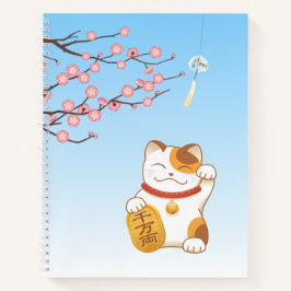 Japanisch Lucky Calico Cat, Maneki Neko Notizbuch