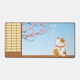 Japanisch Lucky Calico Cat, Maneki Neko Schreibtischunterlage