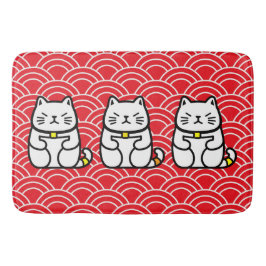 Japanisch Lucky Cat oder Maneki-Neko Badematte