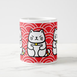 Japanisch Lucky Cat oder Maneki-Neko Jumbo-Tasse