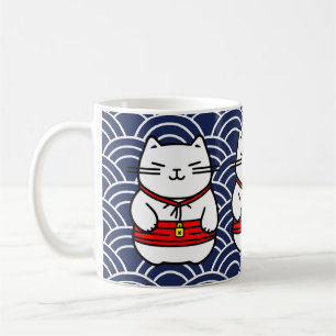 Japanisch Lucky Cat oder Maneki-Neko Kaffeetasse