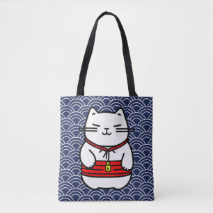 Japanisch Lucky Cat oder Maneki-Neko Tasche