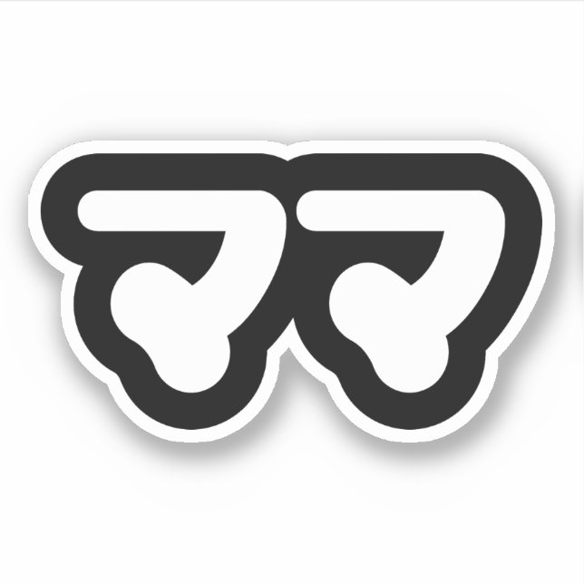 Japanisch Mama マ | Nihongo Language Aufkleber (Vorderseite)