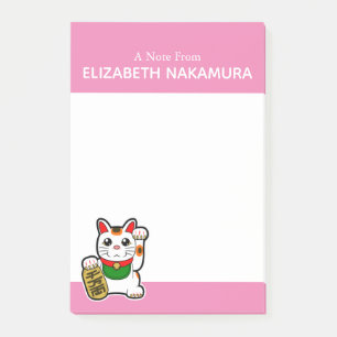 Japanisch "Maneki Neko" Lucky Cat Post-it Klebezettel