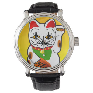 Japanisch Maneki Neko Watch Armbanduhr