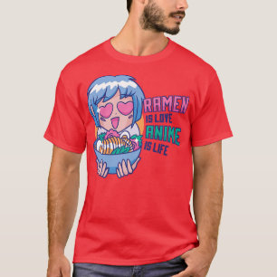 Japanisch Manga Ramen College Life Funny 430 T-Shirt