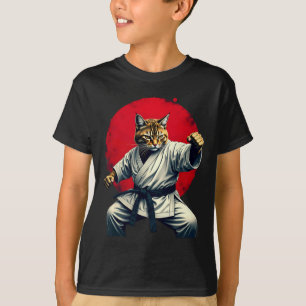 Japanisch Martial Art Judo Karate Cat für Männer F T-Shirt