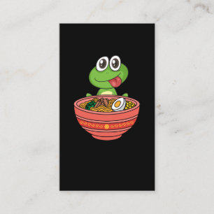 Japanisch Noodles Kawaii Frog Ramen Visitenkarte