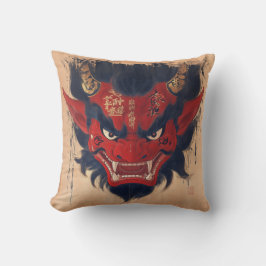 Japanisch Oni Demon Throw Kissen