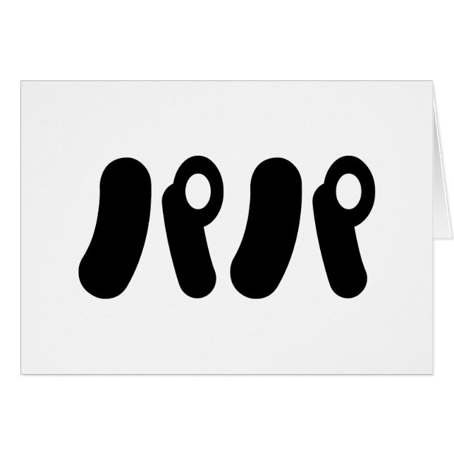 Japanisch Papa パ | Nihongo Language Card (Vorderseite (Horizontal))