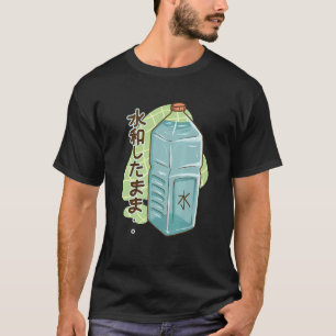 Japanisch Print Harajuku Wasser Flasche Vaporwave T-Shirt