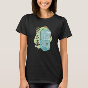 Japanisch Print Harajuku Wasser Flasche Vaporwave  T-Shirt