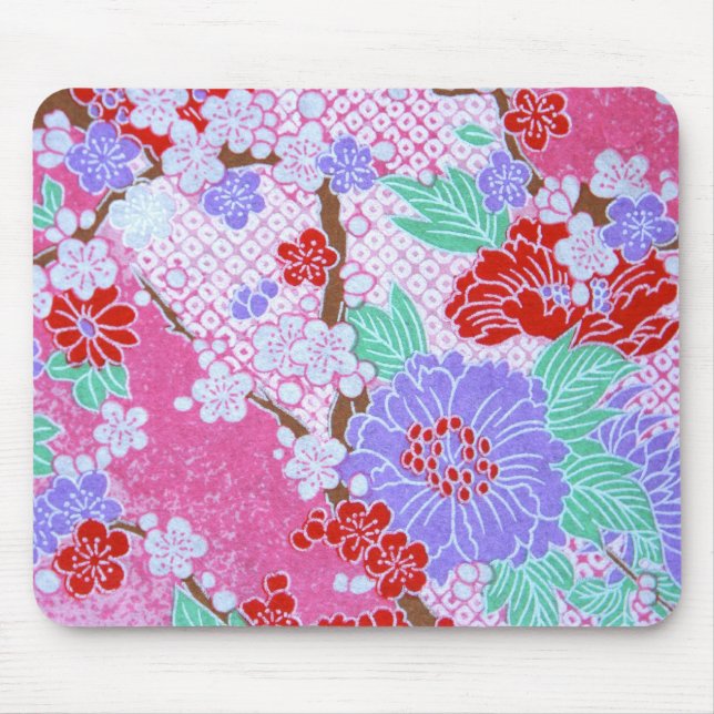 Japanisch Sakura Muster Mousepad (Vorne)