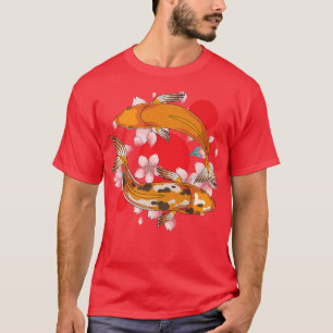Japanisch Sakura Taisho Sanke Koi Cherry Blossom K T-Shirt