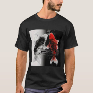 Japanisch Samurai Ästhetik Koi Fisch T-Shirt