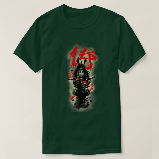 Japanisch Samurai Bushido Code Premium T - Shirt C (Design vorne)