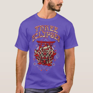 Japanisch Samurai Cyborg Oni Mask Premium T - Shir T-Shirt