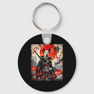 Japanisch Samurai Great Dane Tattoo Kawaii Ukiyo-e Schlüsselanhänger