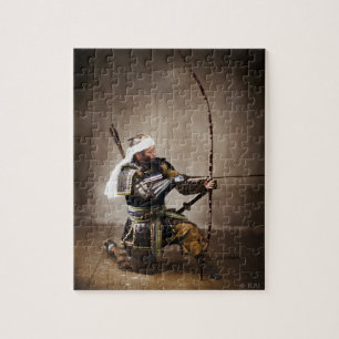 Japanisch Samurai in Armor mit Bow