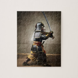 Japanisch Samurai in Armor mit Katana