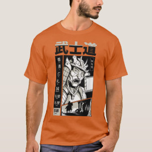 Japanisch Samurai mit Kanji Manga Japan Warrior K T-Shirt