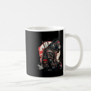 Japanisch Samurai Ninja Dog Kawaii Tattoo Graphic Kaffeetasse