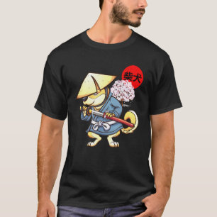 Japanisch Samurai Ninja Shiba Inu Dog Graphic T-Shirt