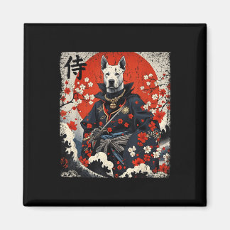 Japanisch Samurai Pitbull Tattoo Kawaii Ukiyo-e Ni Magnet