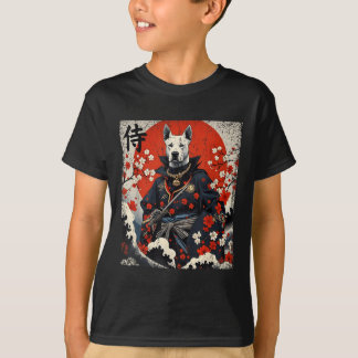 Japanisch Samurai Pitbull Tattoo Kawaii Ukiyo-e Ni T-Shirt