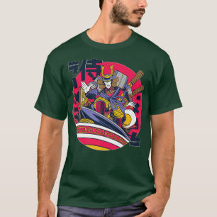 Japanisch Samurai Ramen Noodle Soup T-Shirt