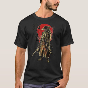 Japanisch Samurai Warrior Bushido Swordsman Retro  T-Shirt
