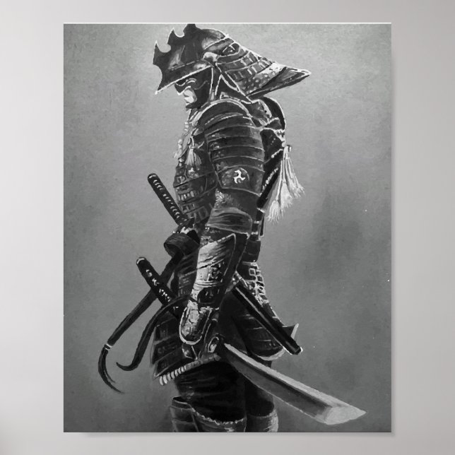 Japanisch Samurai Warrior Poster (Vorne)