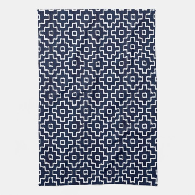 Japanisch Sashiko Textured Pattern | Traditionell Geschirrtuch (Vertikal)