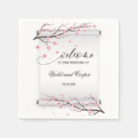 Japanisch Scroll Cherry Blossom Hochzeit