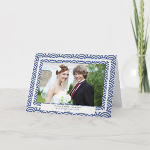 Japanisch Seigaiha Wedding Danke / Benutzerdefinie