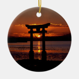 Japanisch Shrine Nagao Keramikornament