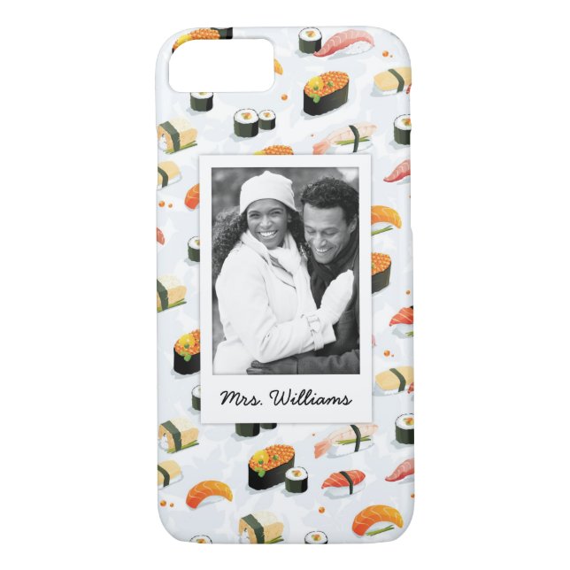 Japanisch| Sushi - Muster| Foto hinzufügen Case-Mate iPhone Hülle (Rückseite)