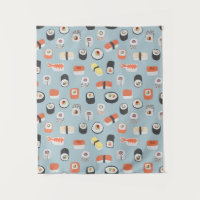 Japanisch Sushi Nigiri Maki Roll Pattern
