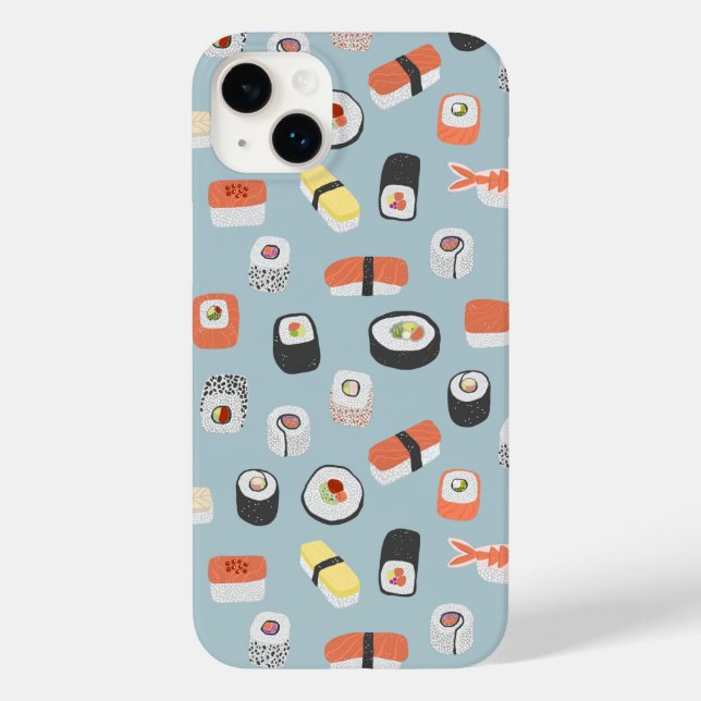 Japanisch Sushi Pattern Case-Mate iPhone 14 Plus Hülle (Rückseite)