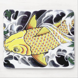 Japanisch Tattoo Koi Fish Design Mousepad