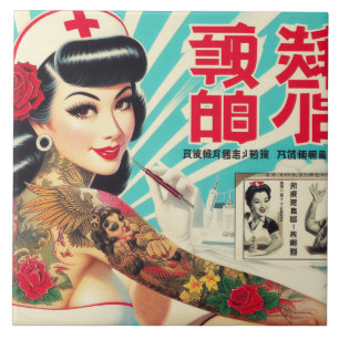 Japanisch Tattoo Nurse Fliese